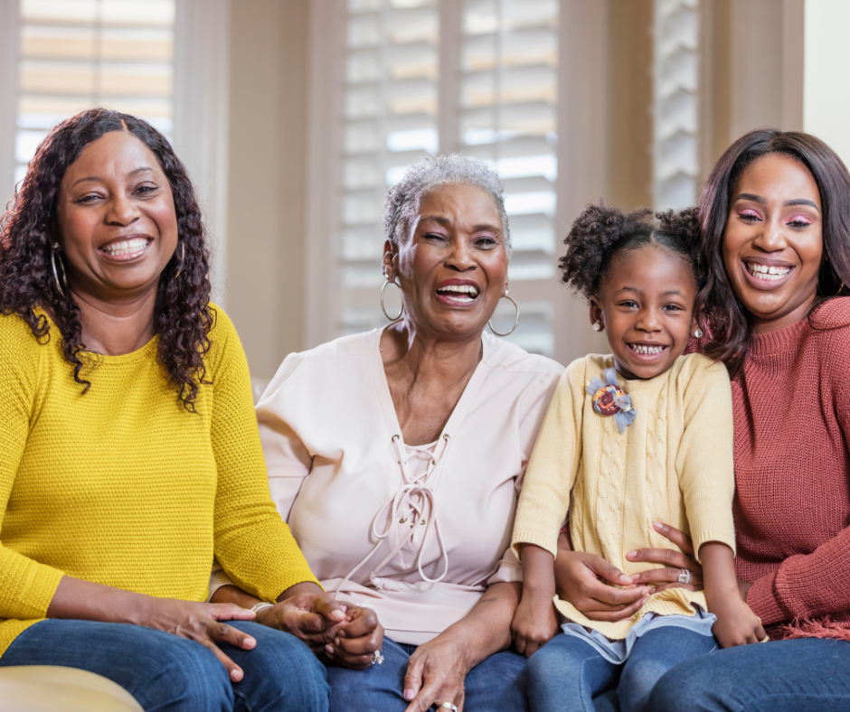 Multigenerational Family - four generations of women