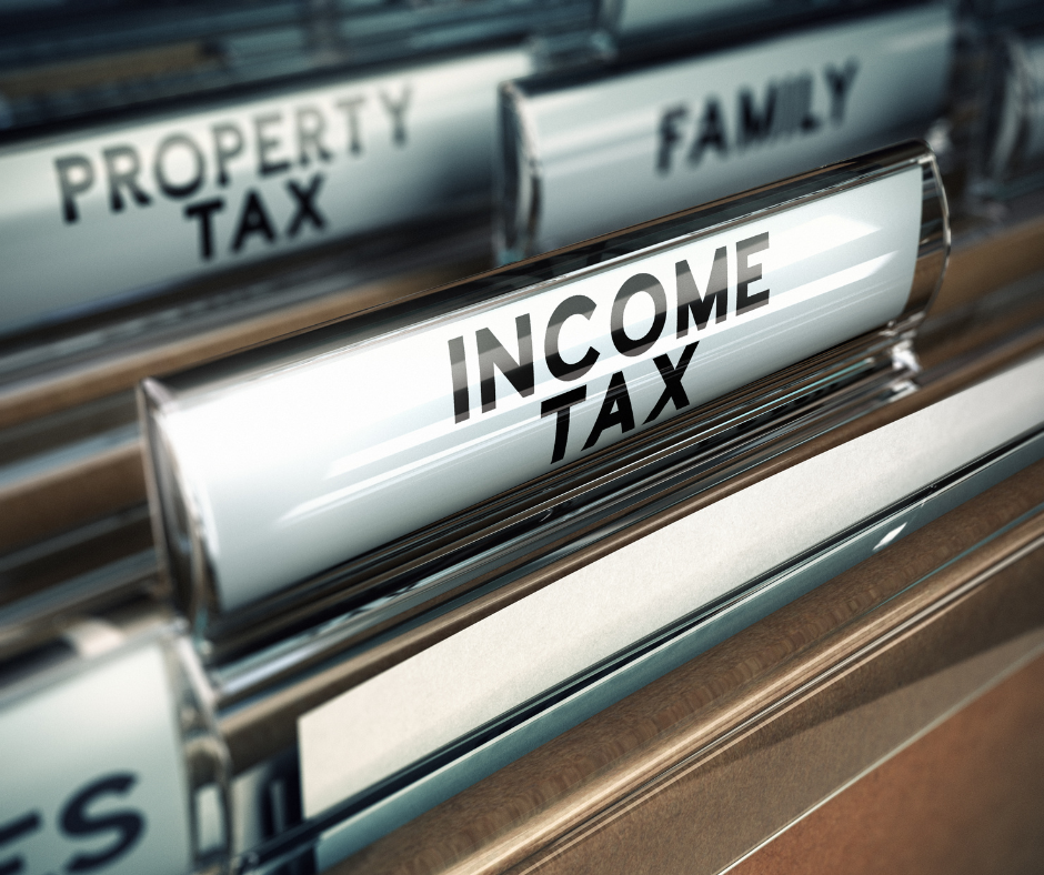File Folders with Income Tax Information
