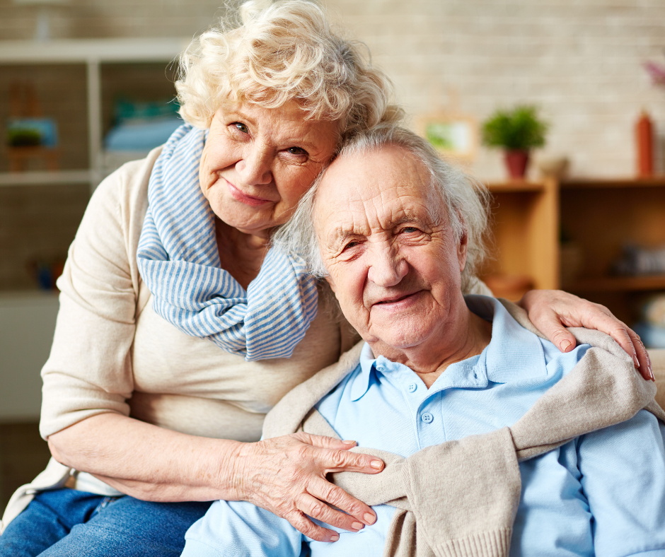 Happy older Couple planning for dementia